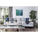 Ornella Transitional Light Gray Sectional Sofa with Tufted Arms | SM2671-SECT by Furniture of America 24
