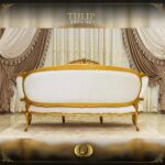 Handmade Gold Tulip Sofa 12