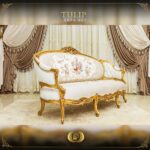 Handmade Gold Tulip Sofa 11