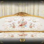 5Pcs Handmade Gold Tulip Sofa Set 18