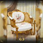Handmade Gold Tulip Chair 1 23