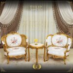 Handmade Gold Tulip End Table 8