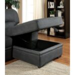 Alcester Contemporary Graphite Sectional Sofa Bed with Storage | CM6908BK-SET by Furniture of America 19
