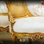 5Pcs Handmade Gold Tulip Sofa Set 17