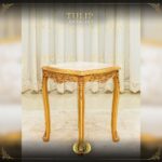 Handmade Gold Tulip End Table 7