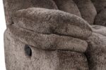 Hieronymus Dark Brown Manual Reclining Sofa with Pillow Top Arms FM64001DB-SF-M by Furniture of America 14