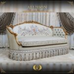 5Pcs Handmade Allison Gold Sofa Set 15