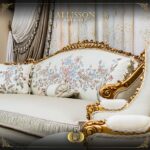 5Pcs Handmade Allison Gold Sofa Set 16