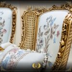 5Pcs Handmade Allison Gold Sofa Set 17