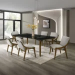 Danzel Gray Chenille Side Dining Chair Set of 2 By ACME - Image 4