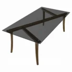 Danzel Dining Table with Glass Top DN06150 By ACME - Image 4