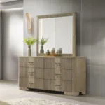 Lakkari Dresser in Antique Oak Finish BD04875 By ACME