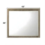 Lakkari Mirror in Antique Oak Finish BD04874 By ACME - Image 2