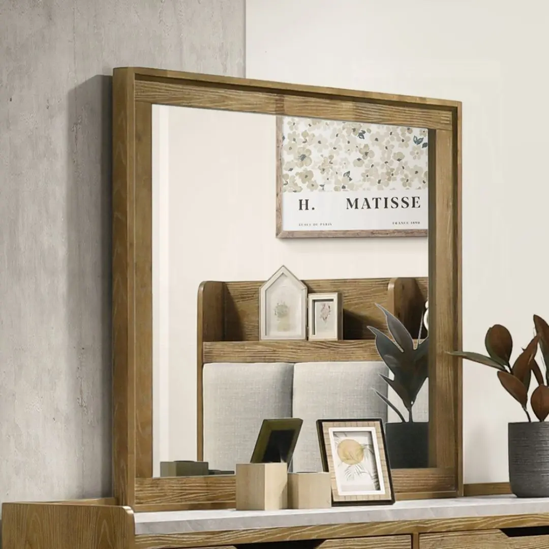 Garcia Mirror In Brown Finish Bd04864 By Acme | Mobilia Cleopatra 3 Garcia Mirror in Brown Finish BD04864 By ACME - Image 1