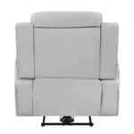 Elonzo Power Motion Recliner in Light Gray Leather LV05902 By ACME - Image 5