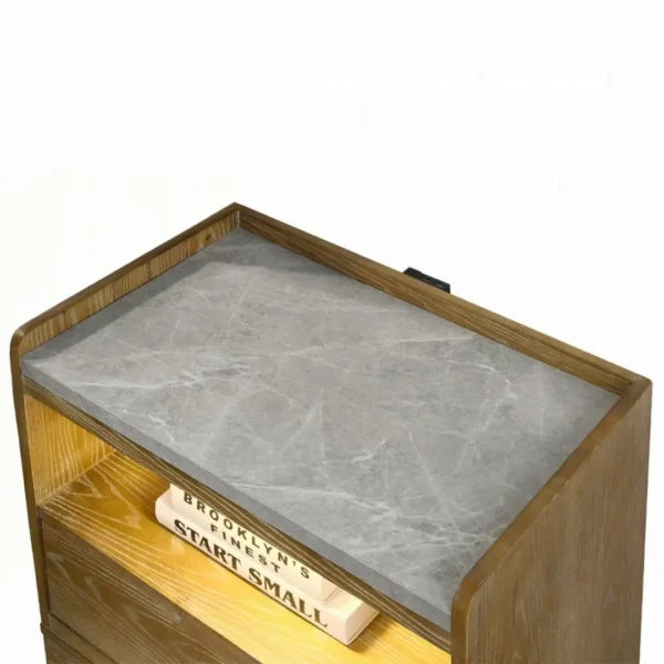 Garcia Nightstand with LED BD04863 By ACME - Image 3