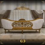 Handmade Gold Beige Chantelle Lina Sofa 10