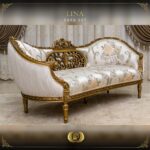 4Pcs Handmade Gold Beige Red Chantelle Lina Sofa Set 20