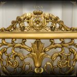 4Pcs Handmade Gold Beige Red Chantelle Lina Sofa Set 19