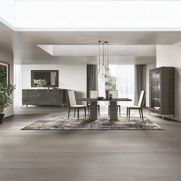 Venezia Dining Side Chair in Gray Leather DN04716 By ACME 12