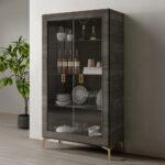 Venezia Curio – Wine Cabinet in Gray Finish DN04719 By ACME Curio & Buffet Mobilia Cleopatra 9 Venezia Curio – Wine Cabinet in Gray Finish DN04719 By ACME 9