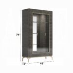 Venezia Curio – Wine Cabinet in Gray Finish DN04719 By ACME Curio & Buffet Mobilia Cleopatra 10 Venezia Curio – Wine Cabinet in Gray Finish DN04719 By ACME 10