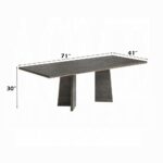 Venezia Rectangular Dining Table in Gray Finish DN04715 By ACME Luxury Dining Tables Mobilia Cleopatra 13 Venezia Rectangular Dining Table in Gray Finish DN04715 By ACME 13