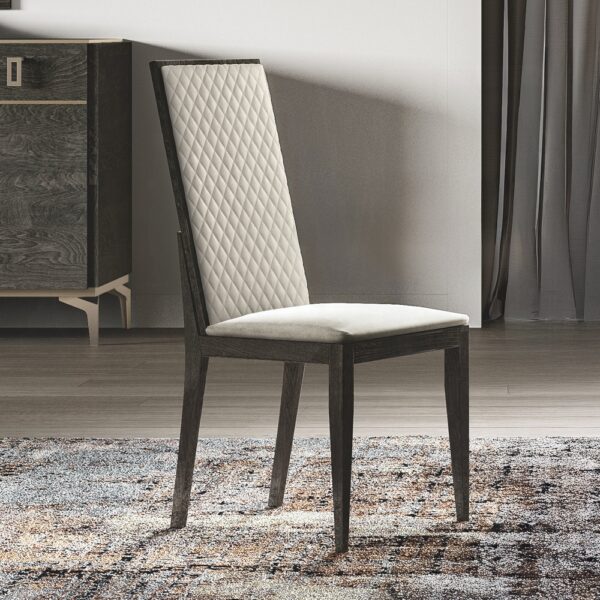 Venezia Dining Side Chair in Gray Leather DN04716 By ACME 8