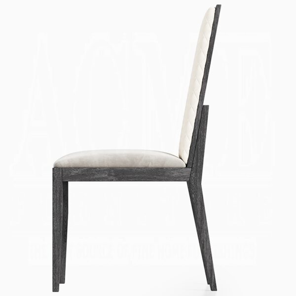 Venezia Dining Side Chair in Gray Leather DN04716 By ACME 9