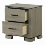 Joanna Weathered Gray Nightstand with Drawers BD05143 By ACME Luxury Bedroom Nightstands Mobilia Cleopatra 15 Joanna Weathered Gray Nightstand with Drawers BD05143 By ACME 15