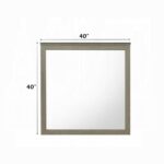 Joanna Weathered Gray Mirror BD05144 By ACME Luxury Bedroom Dressers & Mirrors Mobilia Cleopatra 13 Joanna Weathered Gray Mirror BD05144 By ACME 13
