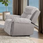 Dionysus Gray Manual Glider Recliner FM64004GY-CH-M Transitional by Furniture of America 7