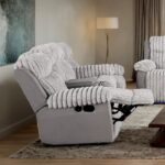 Dionysus Gray Manual Reclining Loveseat FM64004GY-LV-M by Furniture of America 7