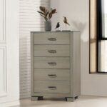 Joanna Weathered Gray Chest BD05146 By ACME Bedroom Chest of Drawers Mobilia Cleopatra 9 Joanna Weathered Gray Chest BD05146 By ACME 9