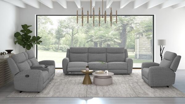 Antonius Gray Manual Recliner Sofa CM9985GY-SF-M by Furniture of America 6
