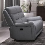 Matthias Gray Manual Loveseat  CM9987GY-LV-M by Furniture of America 7