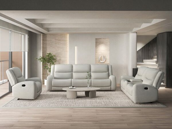 Giraldus Beige Manual Recliner  CM9988BG-CH-M by Furniture of America 6
