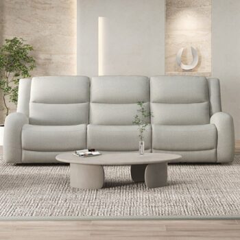 Giraldus Beige Manual Recliner Sofa CM9988BG-SF-M Transitional by Furniture of America