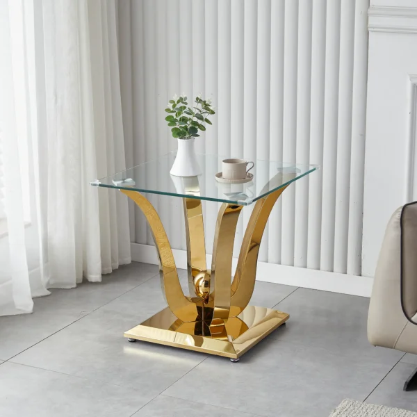 ET033 Glass Table Top Square End Table by Artisan Furniture 9