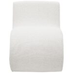 Ronea Bouclé Upholstered Armless Curved Accent Chair by Coaster Furniture 17
