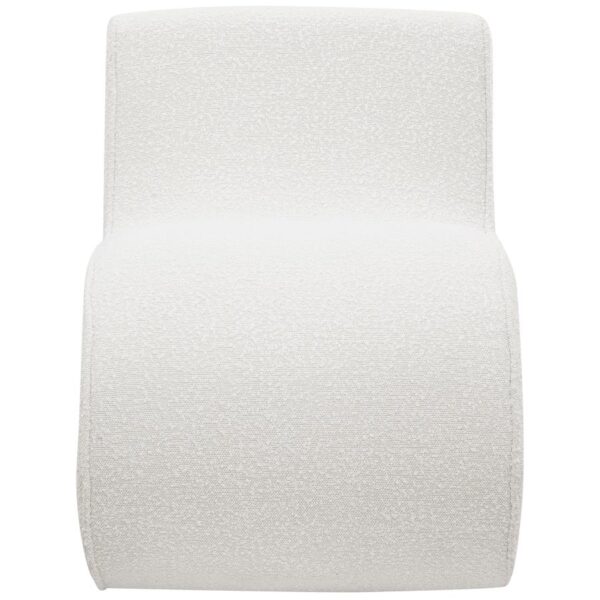 Ronea Bouclé Upholstered Armless Curved Accent Chair by Coaster Furniture 11