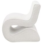Ronea Bouclé Upholstered Armless Curved Accent Chair by Coaster Furniture 18