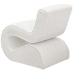 Ronea Bouclé Upholstered Armless Curved Accent Chair by Coaster Furniture 19