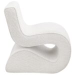 Ronea Bouclé Upholstered Armless Curved Accent Chair by Coaster Furniture 20