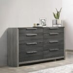 Jehoram Dresser in Gray Finish BD02725 By ACME Luxury Bedroom Dressers & Mirrors Mobilia Cleopatra 11 Jehoram Dresser in Gray Finish BD02725 By ACME 11