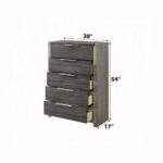 Jehoram Chest in Gray Finish BD02726 By ACME Bedroom Chest of Drawers Mobilia Cleopatra 10 Jehoram Chest in Gray Finish BD02726 By ACME 10