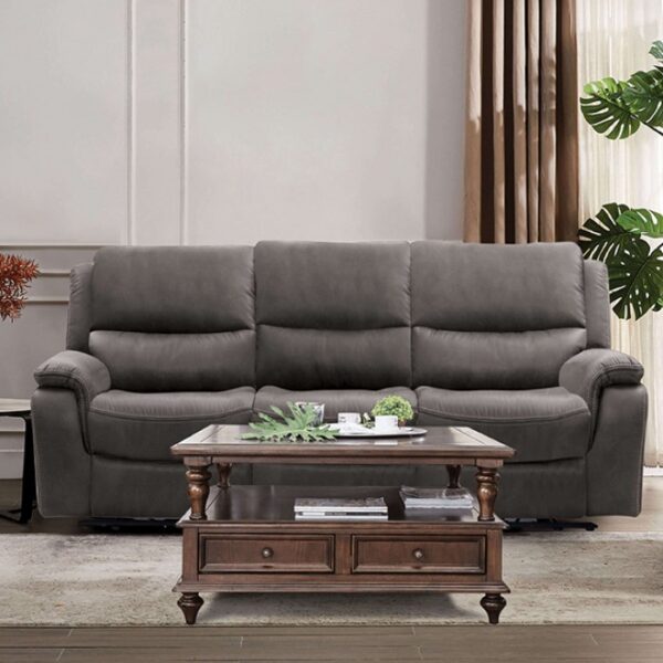 Henricus Dark Gray Reclining Sofa  CM9911DG-SF by Furniture of America 5
