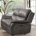 Experience Relaxation with the Henricus Reclining Loveseat CM9911DG-LV by Furniture of America 7