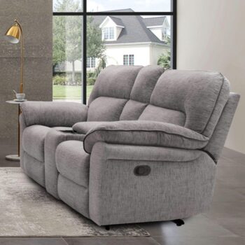 Josias Loveseat CM9908DV-LV-PK Transitional Light Gray Reclining by Furniture of America