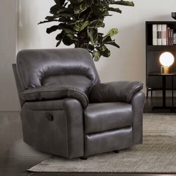 Josias Glider Recliner – Transitional Dark Gray Comfort